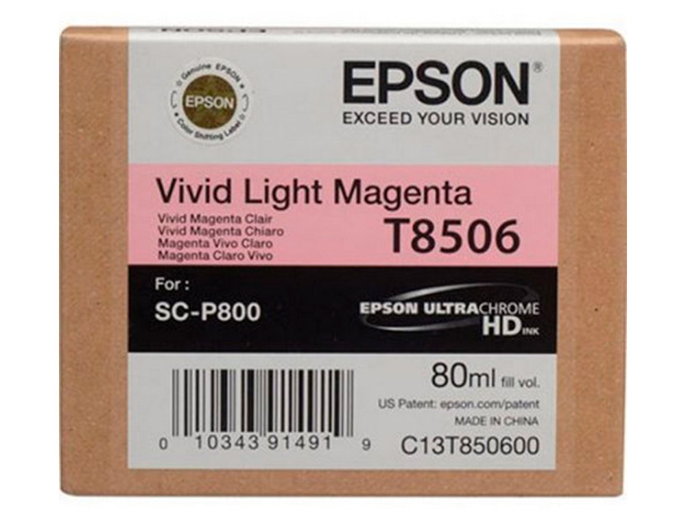 TINTEIRO EPSON SURECOLOR SC-P800 MAGENTA CLARO