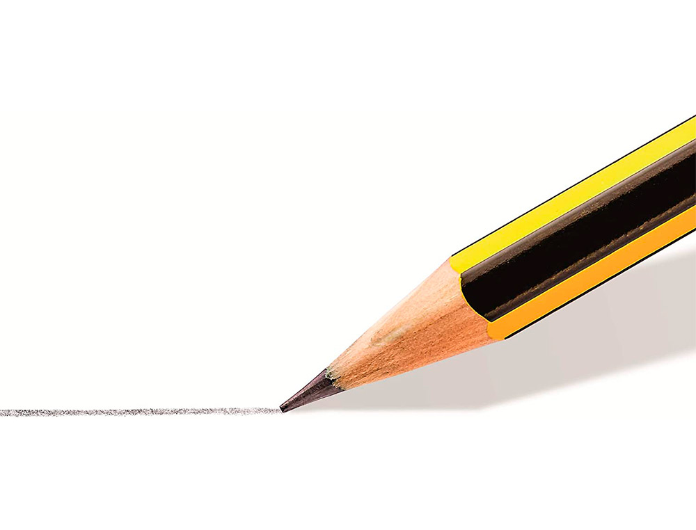LAPIS DE GRAFITE STAEDTLER NORIS Nº2 HB BLISTER DE 3 UNIDADES + 1 BORRACHA MARS PLASTIC