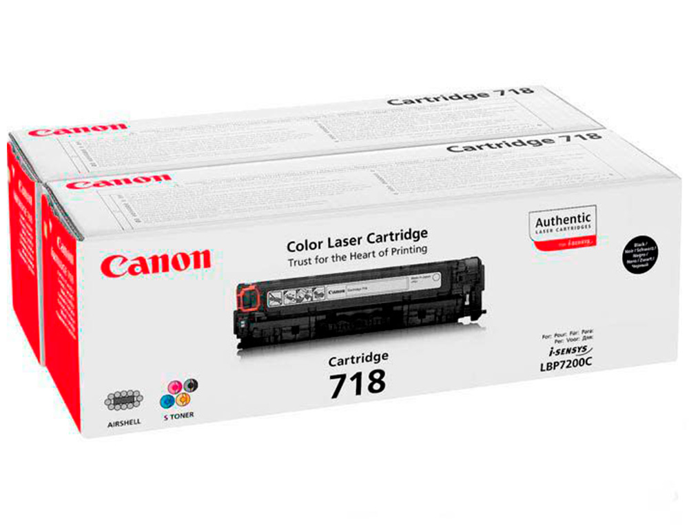 TONER CANON 718B LBP7680 LBP7200 MF8300 PACK PRETO