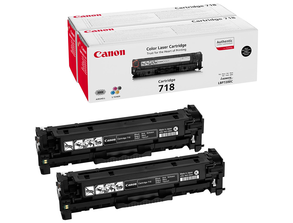TONER CANON 718B LBP7680 LBP7200 MF8300 PACK PRETO