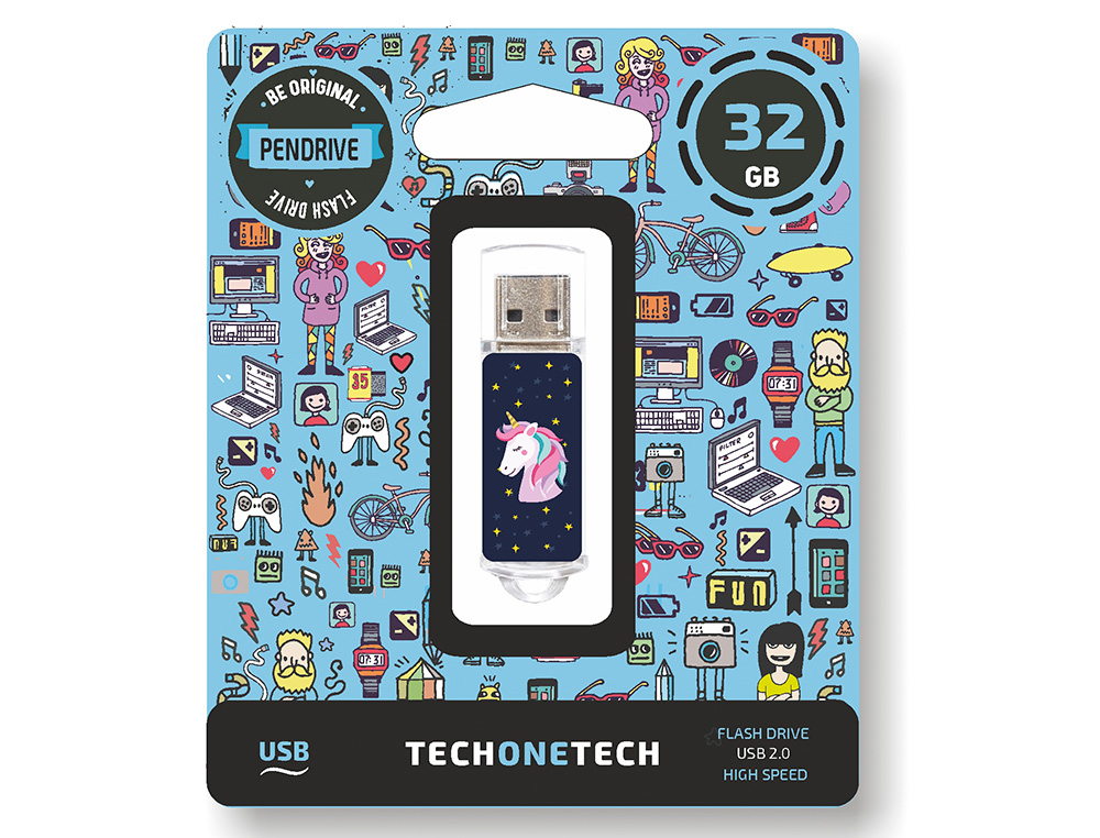 PEN DRIVE USB TECH ONE TECH UNICORNIO 32 GB