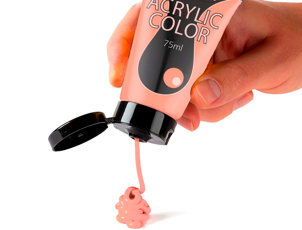 TINTA ACRILICA PENTEL EM TUBO DE 75 ML COR ROSA CLARO