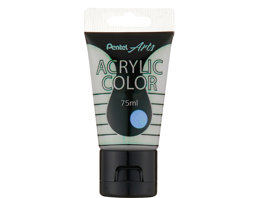 TINTA ACRILICA PENTEL EM TUBO DE 75 ML COR ESPECIAL PEROLA IRIDESCENTE AZUL