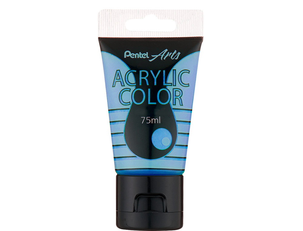 TINTA ACRILICA PENTEL EM TUBO DE 75 ML COR ESPECIAL AZUL METALICO