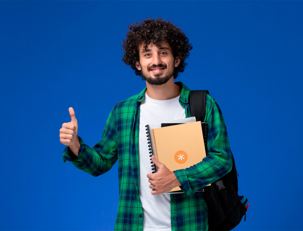 CADERNO ESPIRAL A4 MICRO ANTARTIK CAPA FORRADA 80F 90 GR HORIZONTAL 1 BANDA 4 FUROS COR AMARELO CLARO