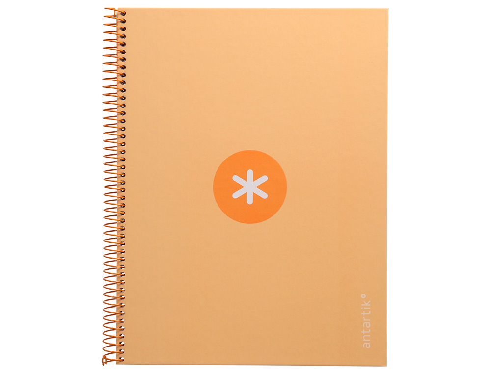 CADERNO ESPIRAL A4 MICRO ANTARTIK CAPA FORRADA 80F 90 GR HORIZONTAL 1 BANDA 4 FUROS COR AMARELO CLARO