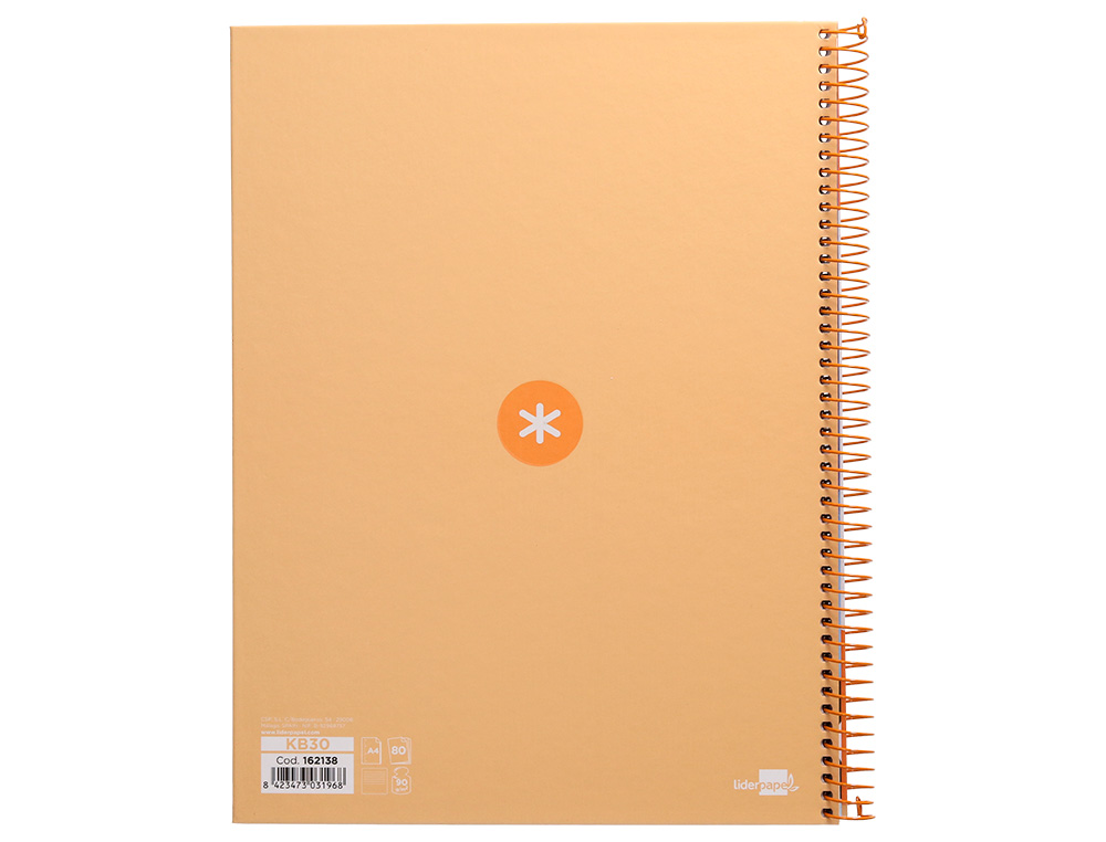 CADERNO ESPIRAL A4 MICRO ANTARTIK CAPA FORRADA 80F 90 GR HORIZONTAL 1 BANDA 4 FUROS COR AMARELO CLARO