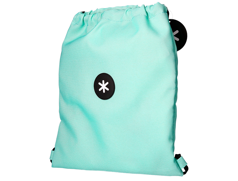 SACO PLANO ANTARTIK BOLSO INTERIOR COM FECHO COR VERDE MENTA 350X400 MM