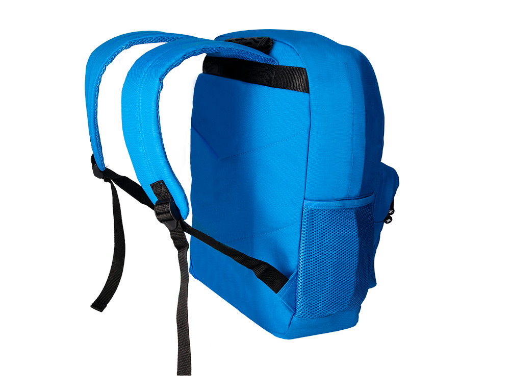 MOCHILA ANTARTIK COM ASA E BOLSO FRONTAL COM FECHO COR AZUL 320X140X430 MM