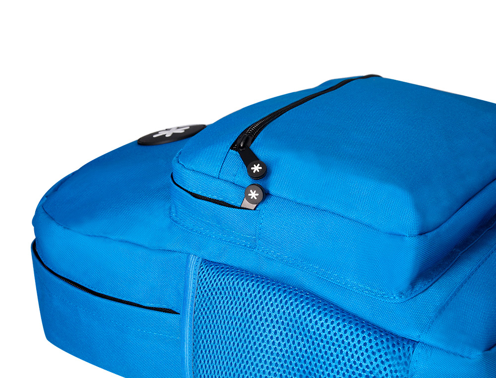 MOCHILA ANTARTIK COM ASA E BOLSO FRONTAL COM FECHO COR AZUL 320X140X430 MM
