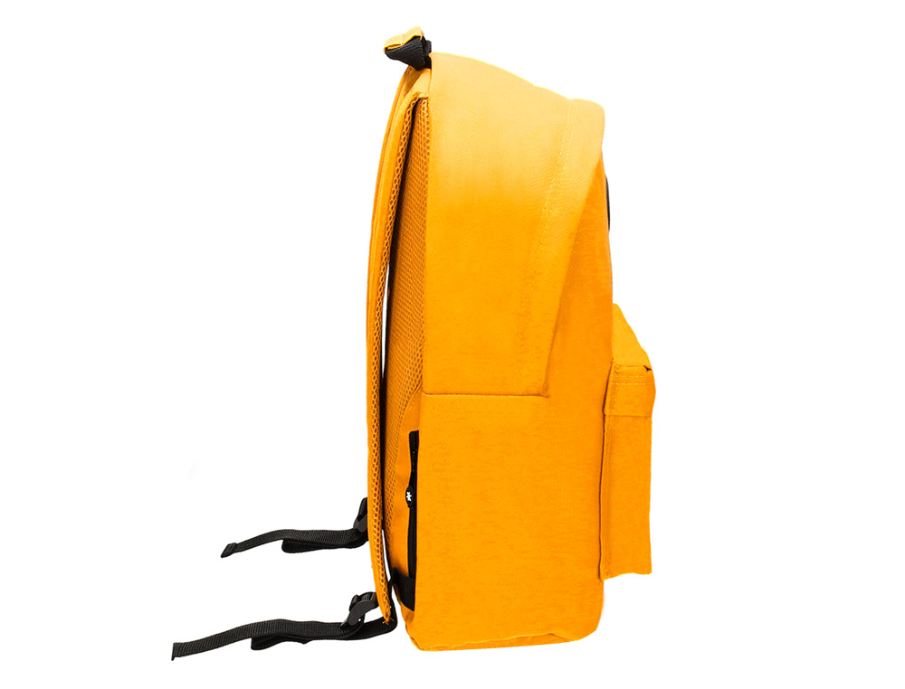 MOCHILA ANTARTIK COM ASA E BOLSO COM FECHO COR MOSTARDA 310X160X410 MM