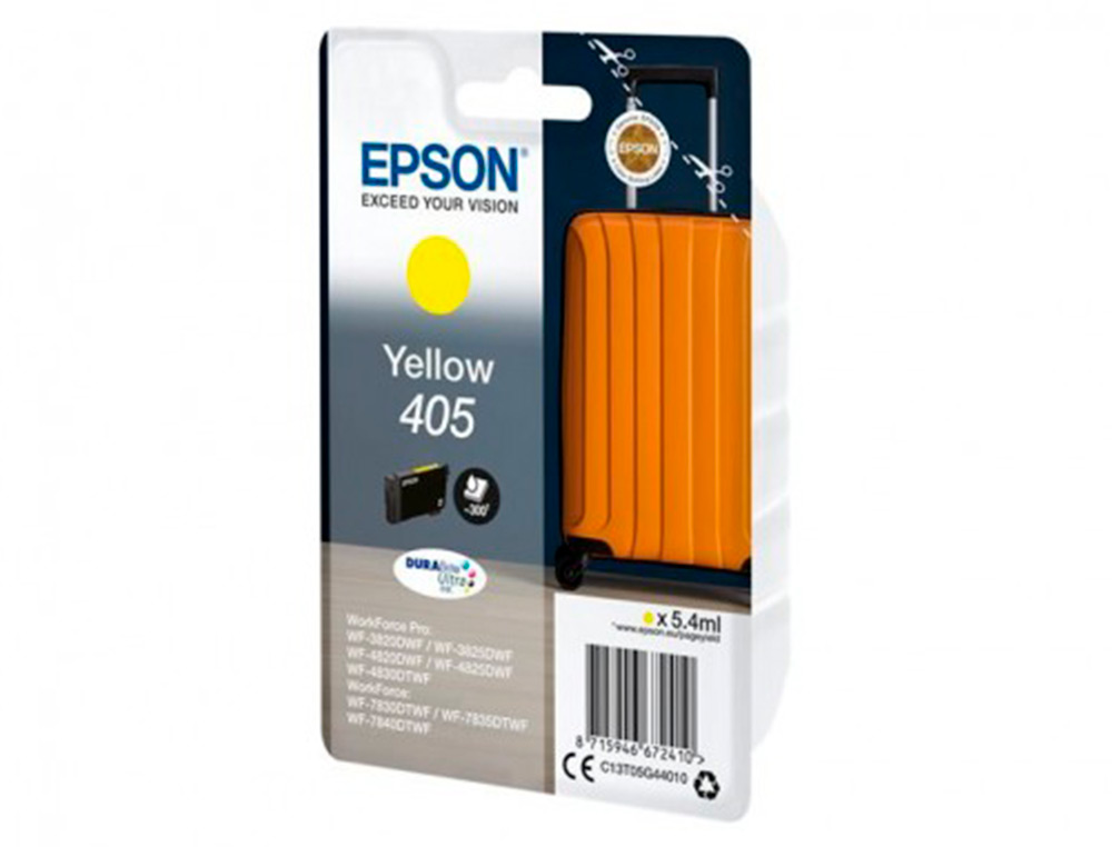 TINTEIRO EPSON 405 WF-3820DWF / WF-4820DWF / WF-7830DTWF / WF-7840DTWF AMARELO