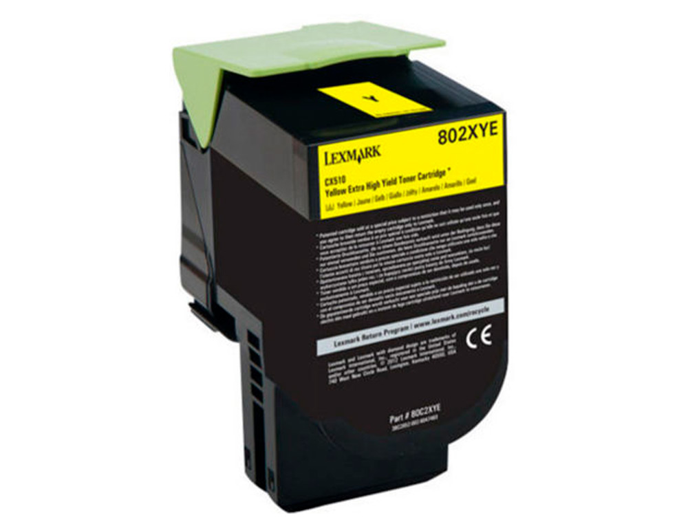 TONER LASER LEXMARK 80C2XYE AMARELO 4000 PAGINAS