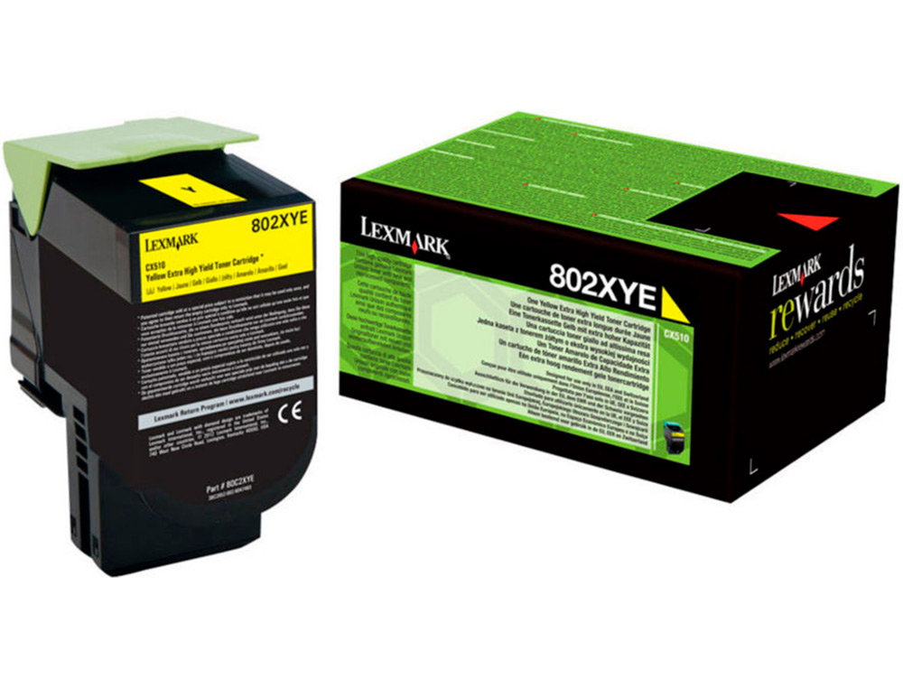 TONER LASER LEXMARK 80C2XYE AMARELO 4000 PAGINAS
