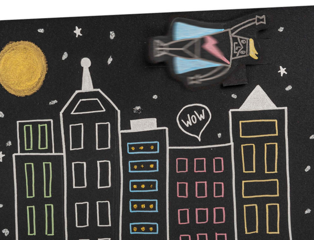 CONJUNTO DE DESENHO CARIOCA METALLIC POP UP CARD CREATOR 3D 17 PECAS