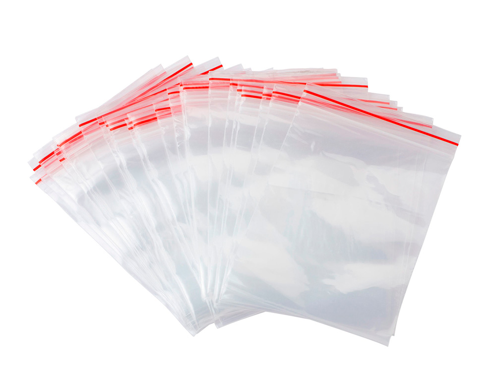 BOLSA PLASTICO AUTO SELADA Q-CONNECT 40X60 MM PACK DE 100 UNIDADES