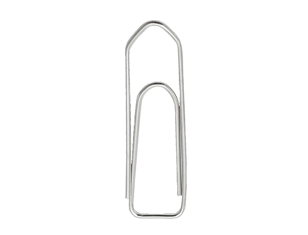 CLIPS NIQUELADOS Q-CONNECT N 1 PONTA DE BICO 20 MM CAIXA DE 100 UNIDADES