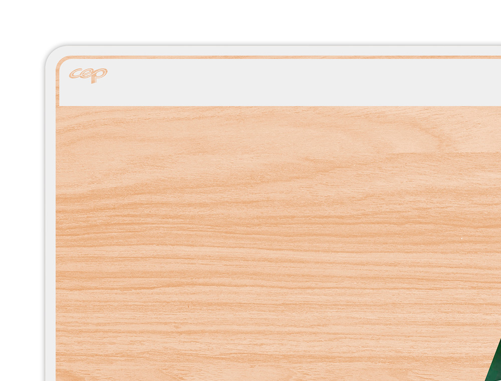BASE DE SECRETARIA CEP SILVA BAMBU COM ABA TRANSPARENTE 585X385X2 MM