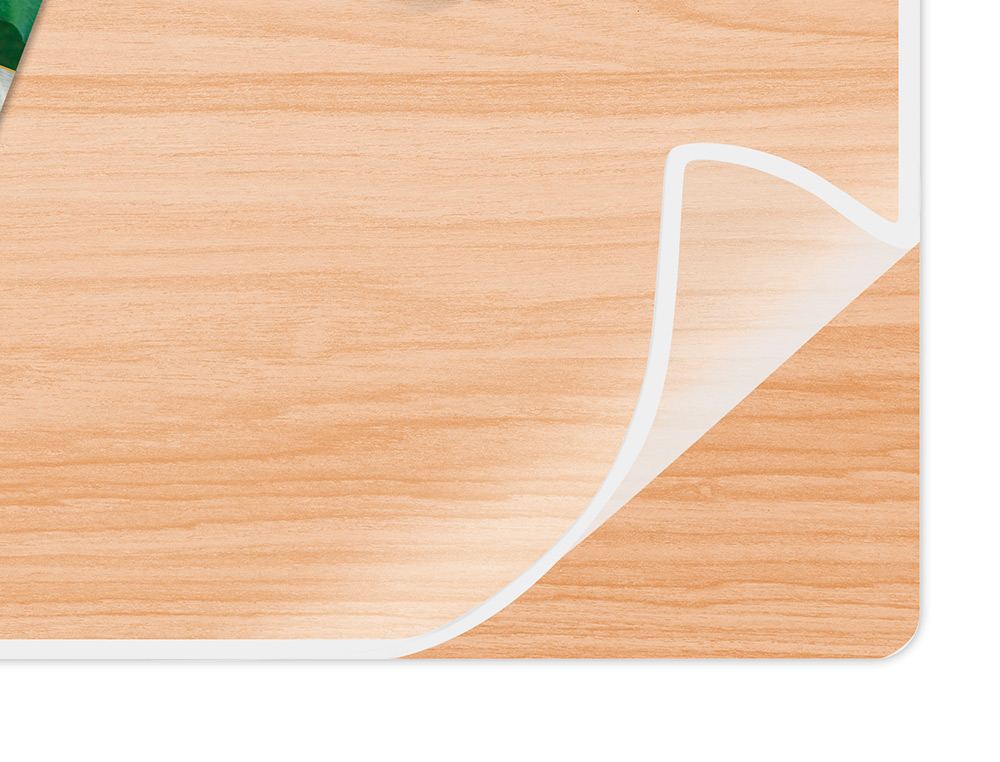 BASE DE SECRETARIA CEP SILVA BAMBU COM ABA TRANSPARENTE 585X385X2 MM