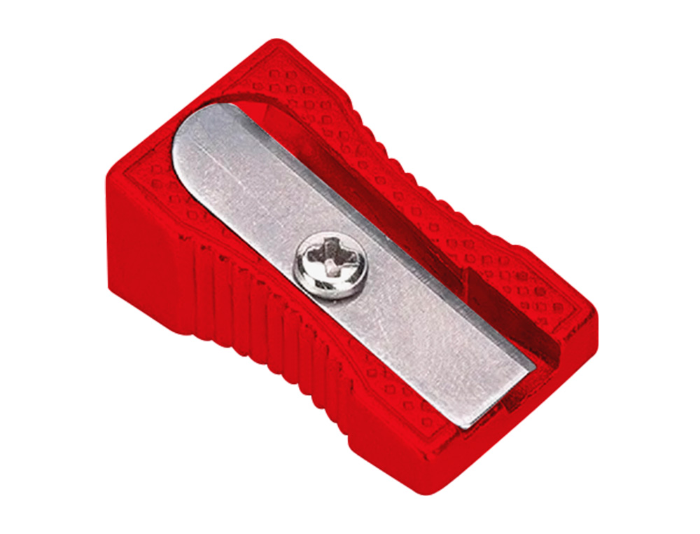 APARA LAPIS LIDERPAPEL METALICO 1 USO COR VERMELHO