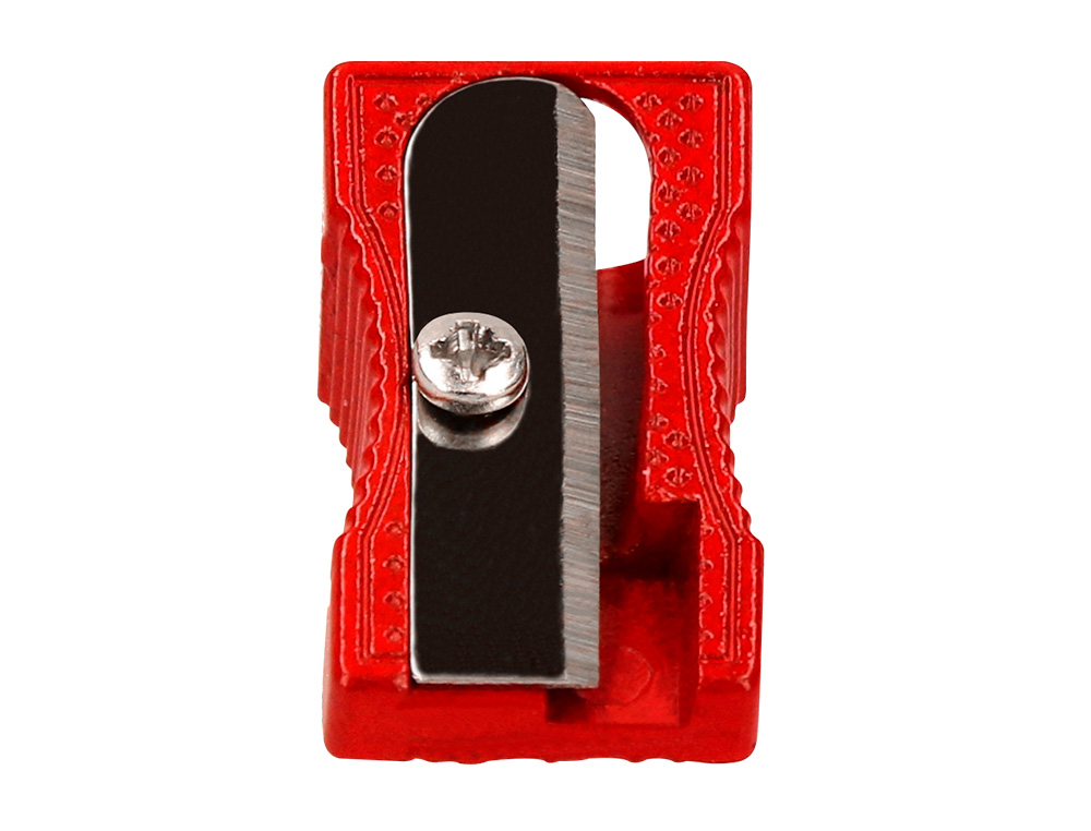 APARA LAPIS LIDERPAPEL METALICO 1 USO COR VERMELHO