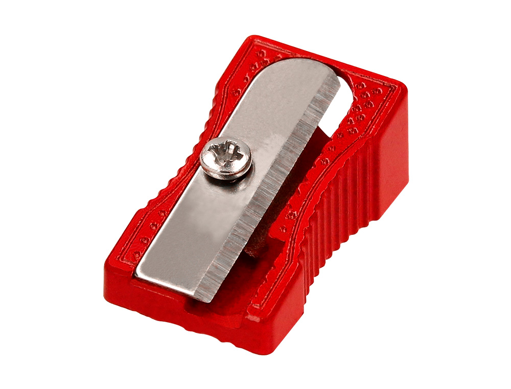 APARA LAPIS LIDERPAPEL METALICO 1 USO COR VERMELHO