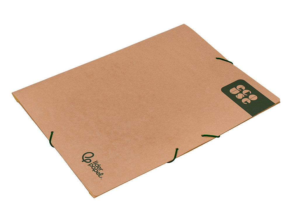 PASTA DE ELASTICOS LIDERPAPEL A4+ KRAFT 400 G/M2 COR CASTANHO