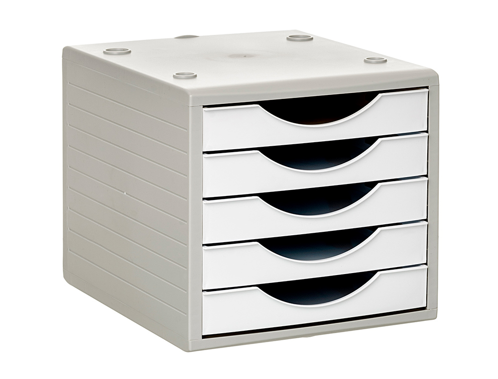 BLOCO CLASSIFICADOR DE GAVETAS ARCHIVO 2000 5 GAVETAS COR BRANCO OPACO 270X340X260 MM