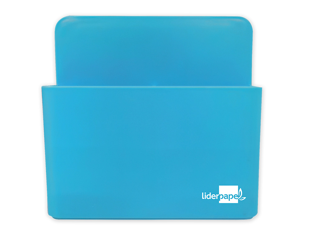 PORTA LAPIS LIDERPAPEL PLASTICO MAGNETICO COR AZUL 125X75X40 MM