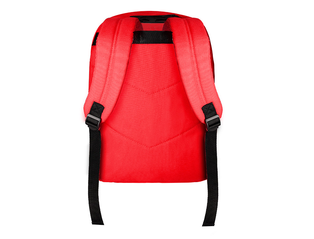 MOCHILA ANTARTIK COM ASA E BOLSO FRONTAL COM FECHO COR VERMELHO 320X140X430 MM