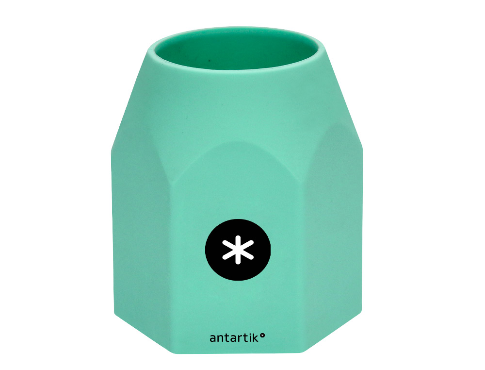 PORTA LAPIS ANTARTIK SILICONE HEXAGONAL CORES SORTIDAS PASTEL CELESTE CORAL LAVANDA E MENTA