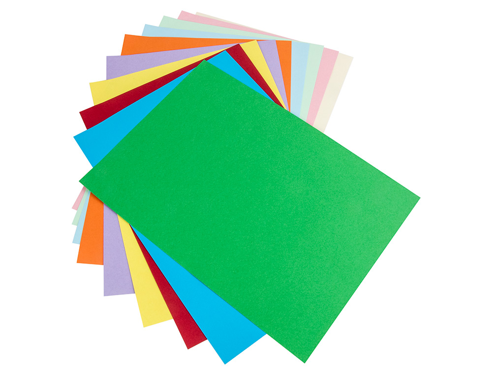 CARTOLINA LIDERPAPEL DIN A4 180 GR 25 CORES SORTIDAS PACK DE 100 UNIDADES