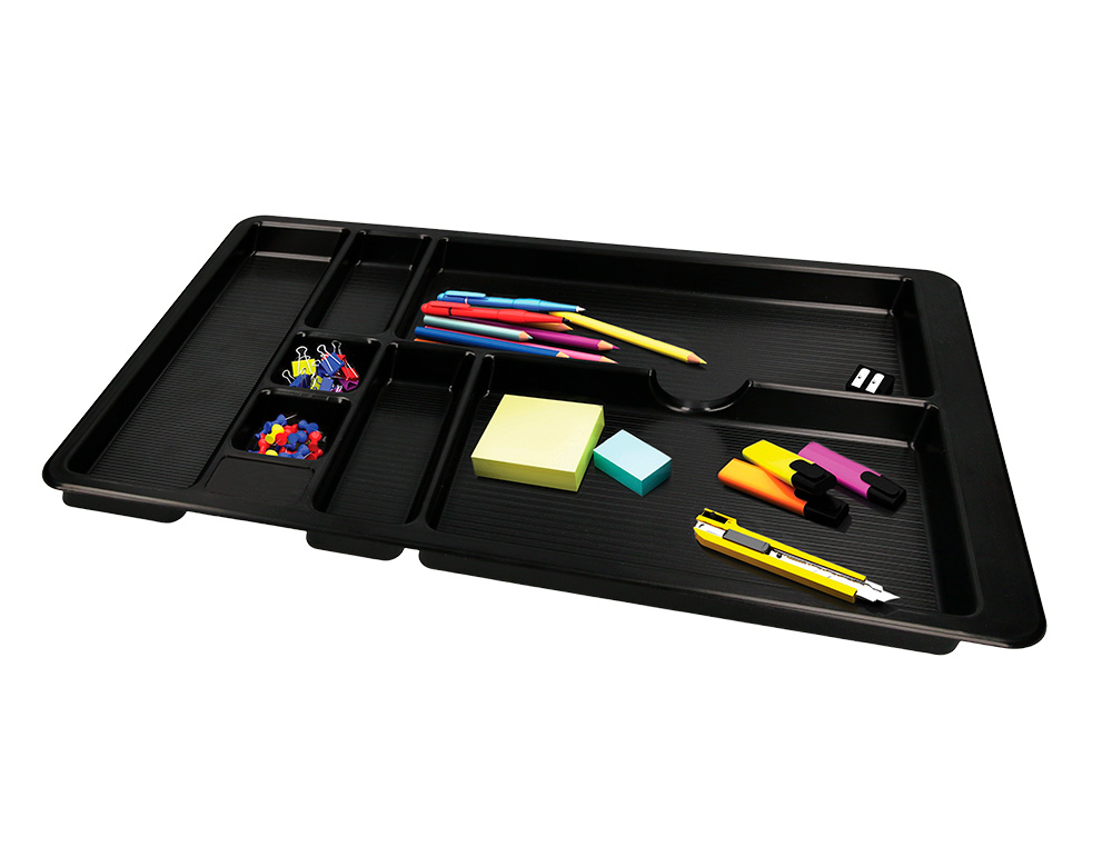 BANDEJA ORGANIZADORA Q-CONNECT DE GAVETAS COR PRETO 364X225X21 MM