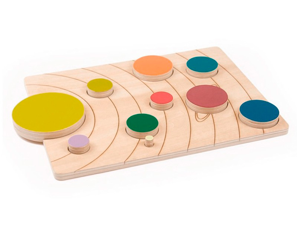 JOGO DIDATICO ANDREUTOYS SISTEMA SOLAR MADEIRA
