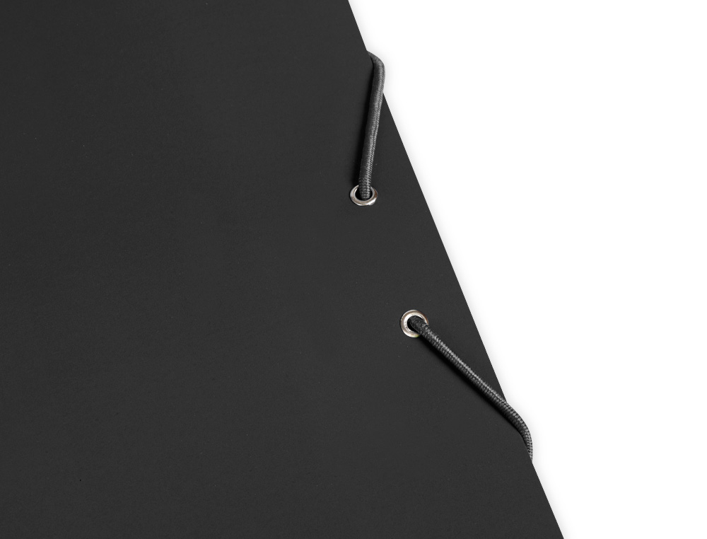 PASTA LIDERPAPEL DE ELASTICOS FOLIO 3 ABAS CARTAO PLASTIFICADO COR PRETO