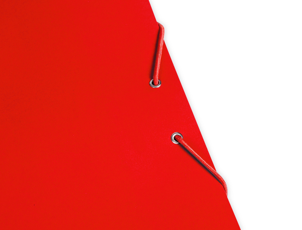 PASTA LIDERPAPEL DE ELASTICOS FOLIO 3 ABAS CARTAO PLASTIFICADO COR VERMELHO