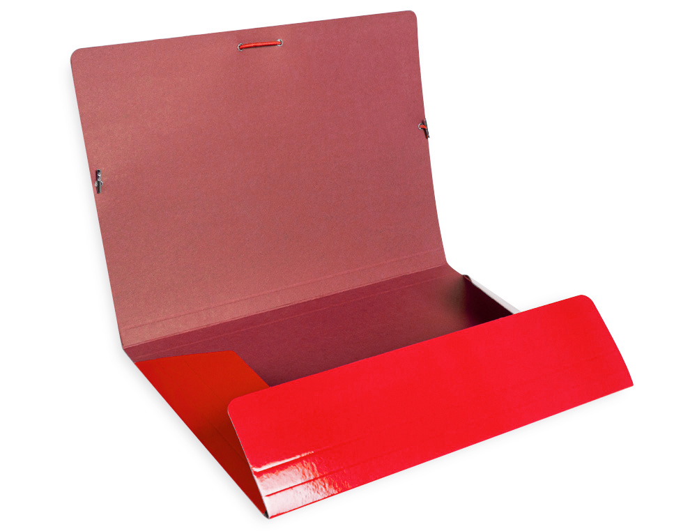 PASTA LIDERPAPEL DE ELASTICOS FOLIO 3 ABAS CARTAO PLASTIFICADO COR VERMELHO