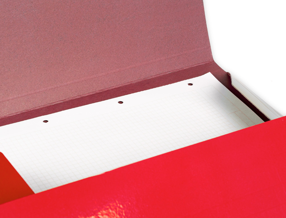 PASTA LIDERPAPEL DE ELASTICOS FOLIO 3 ABAS CARTAO PLASTIFICADO COR VERMELHO