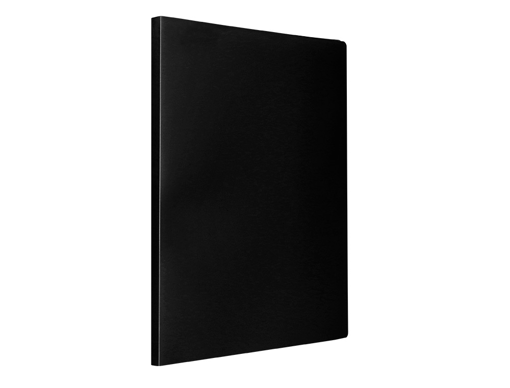 CAPA CATALOGO LIDERPAPEL 40 BOLSAS POLIPROPILENO DIN A3 PRETO OPACO