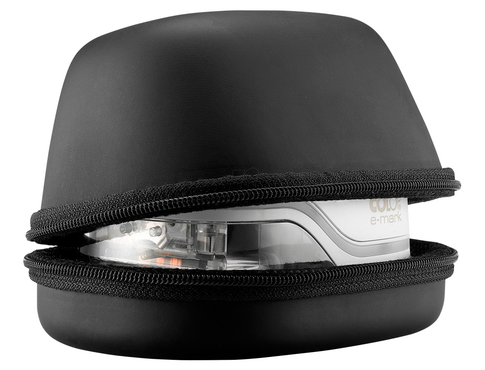 BOLSA PROTETORA COLOP PARA IMPRESSORA E-MARK FECHO DE CORRER COR PRETO