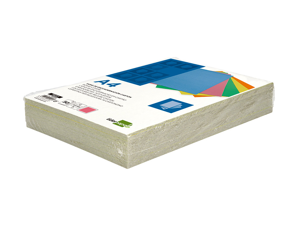 CAPA DE ENCADERNACAO LIDERPAPEL CARTAO DIN A4 0,9 MM AMARELO FLUOR PACK DE 50 UNIDADES