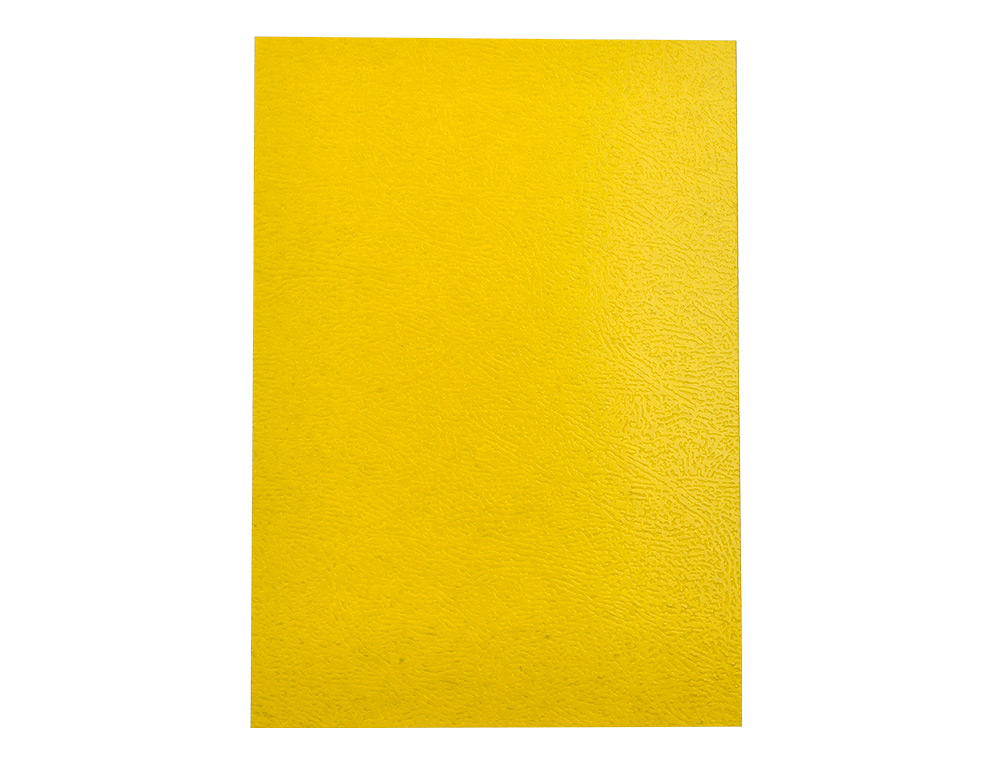 CAPA DE ENCADERNACAO LIDERPAPEL CARTAO DIN A4 0,9 MM AMARELO FLUOR PACK DE 50 UNIDADES