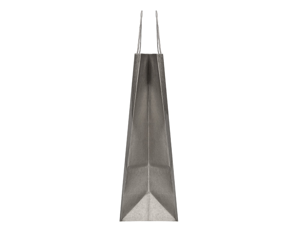 SACO DE PAPEL Q-CONNECT KRAFT PRATA L COM ASA TORCIDA 320X400X140 MM