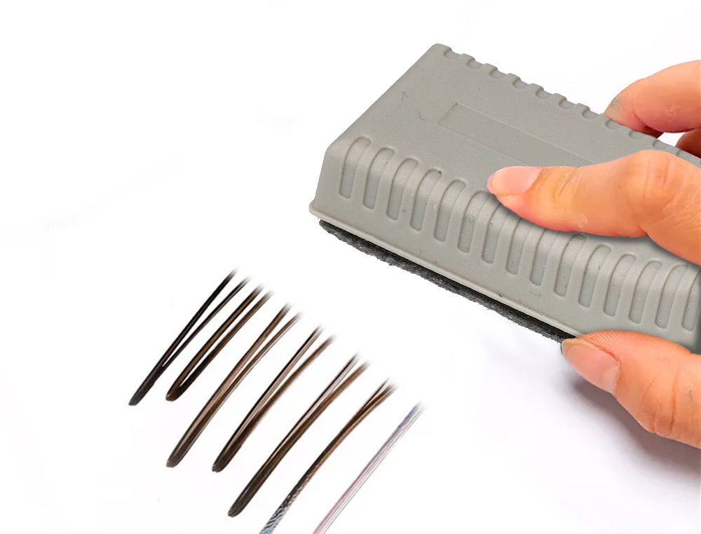 APAGADOR Q-CONNECT MAGNETICO PARA QUADRO BRANCO COM RECARGA DE FELTRO SUBSTITUIVEL 15X5,5X4,5 CM COR CINZA