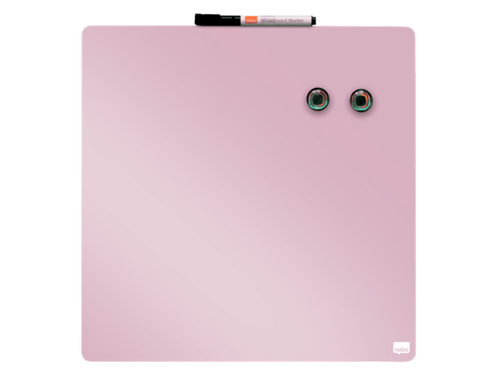QUADRO NOBO MAGNETICO PARA A CASA COR ROSA 36X36 CM
