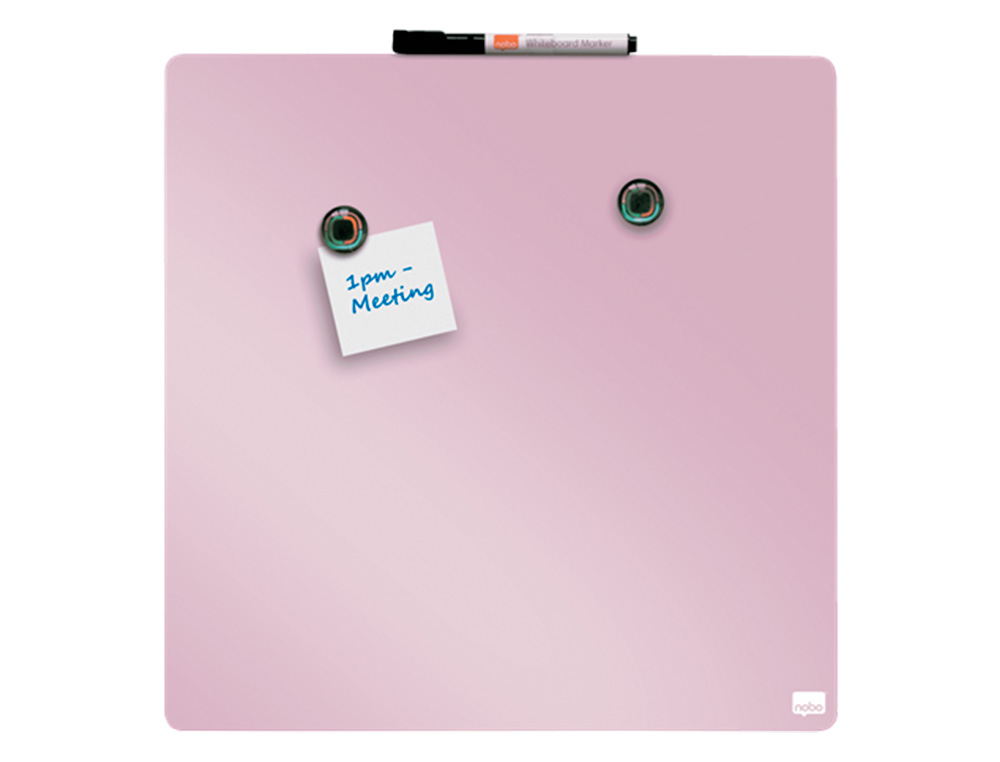 QUADRO NOBO MAGNETICO PARA A CASA COR ROSA 36X36 CM