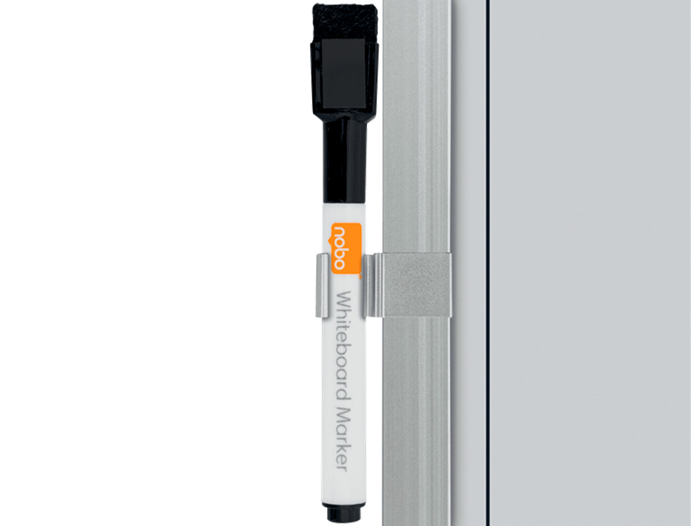 PLANIFICADOR SEMANAL NOBO MAGNETICO + TABULEIRO DE CORTICA HORIZONTAL COM MOLDURA DE ALUMINIO 585X190 MM