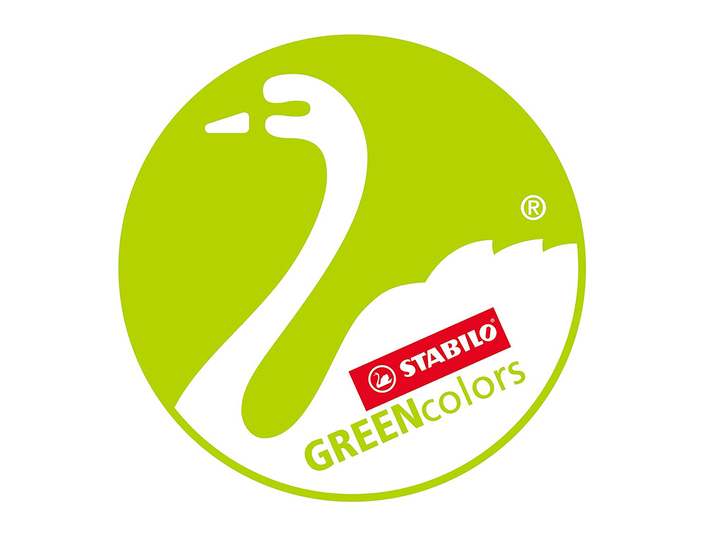 LAPIS DE COR STABILO GREEN COLORS COM CERTIFICADO FSC ESTOJO DE CARTAO DE 18 UNIDADES CORES SORTIDAS