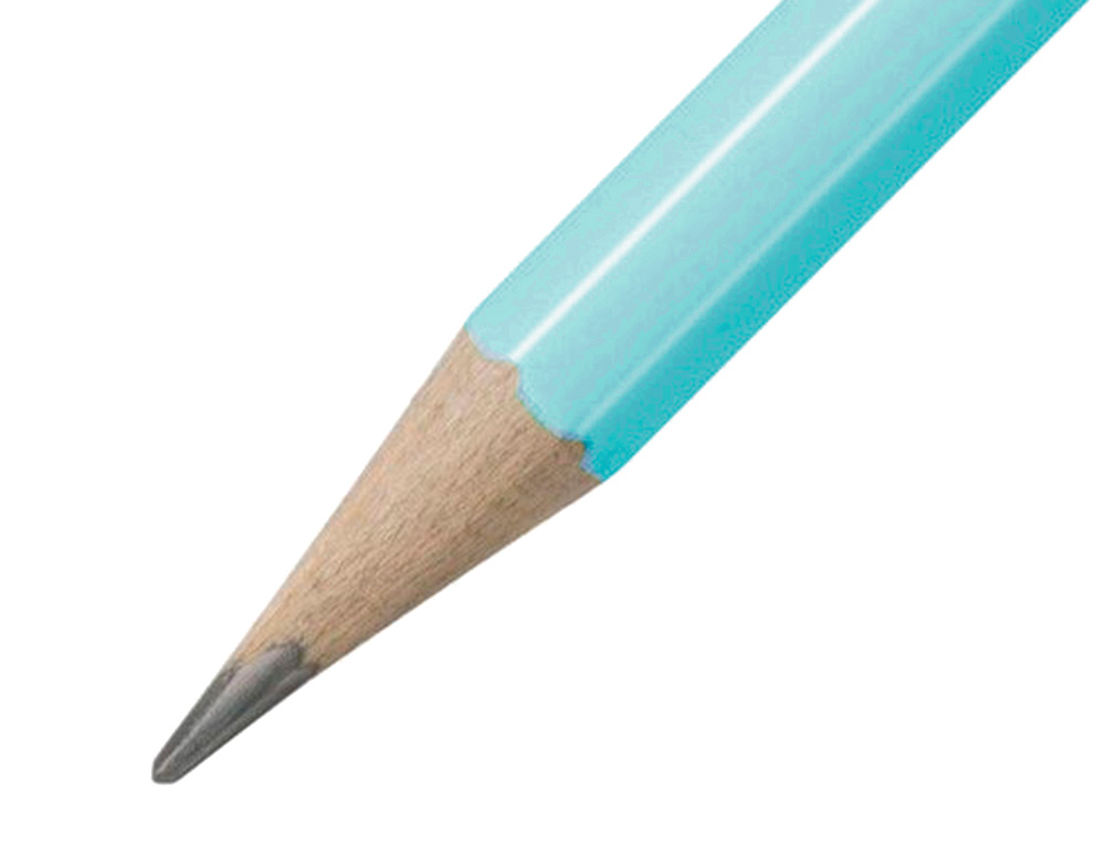 LAPIS DE GRAFITE STABILO SWANO COM BORRACHA MINA 2,2 MM DUREZA HB AZUL PASTEL