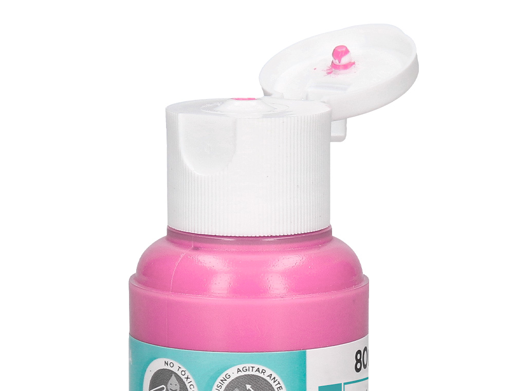 PINTURA ACRILICA LIDERPAPEL FRASCO DE 80 ML ROSA